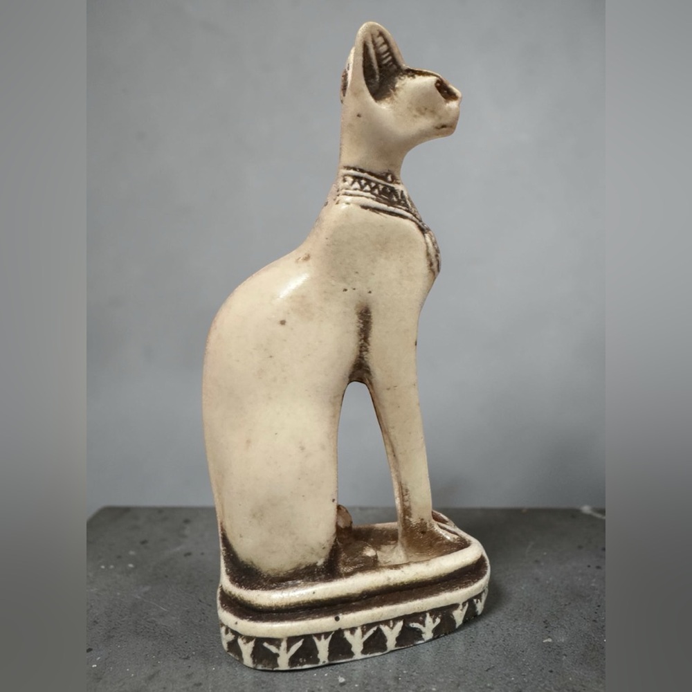 BASTET Ancient Egyptian Cat Goddess of Divine Protection Stone Sculpture. - Picture 8 of 9